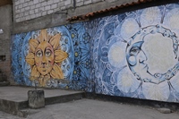 Strassenkunst in Villcabamba...